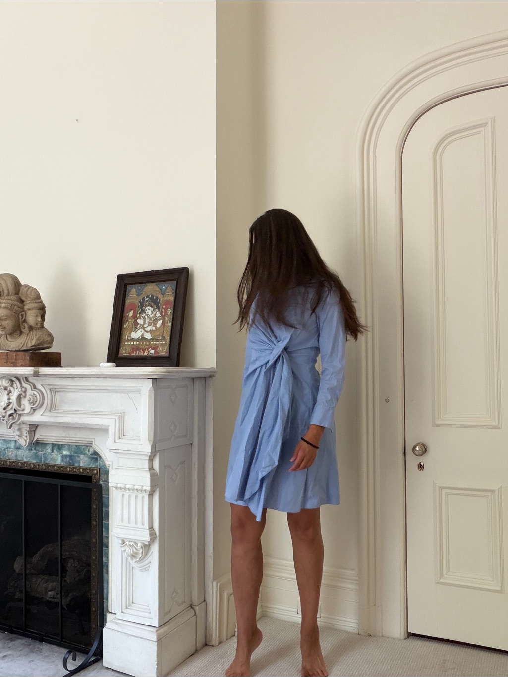 Portspure Cotton Wrap Shirt Dress